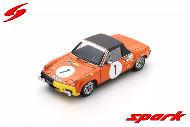 Spark S2864 1/43 Porsche 914/6 NO.1 Gewinner Marathon De La Route 1970 Modell