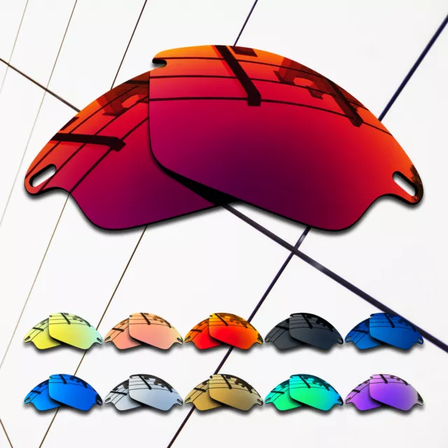 TRUE POLARIZED Replacement Lenses for-Oakley Fast Jacket OO9097 Multi-Colors