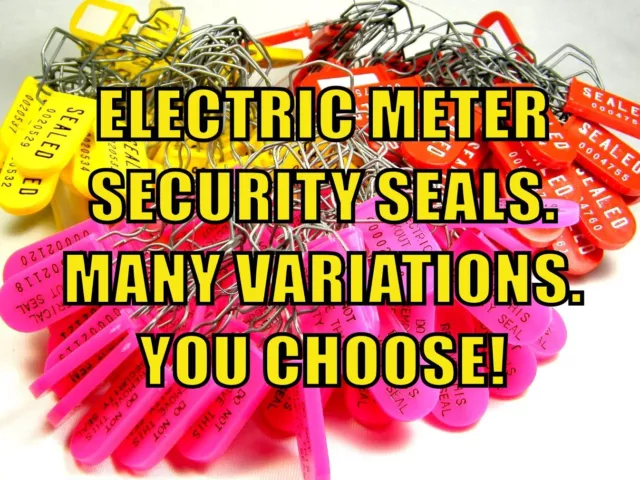 Electric Meter Security Seal & Specialty Seals, Many Options, Ten-Seals