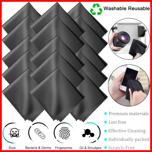 Premium Microfiber Cleaning Cloth for Glasses Camera Phone TV Computer Screen