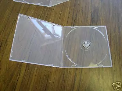 200 New Clear 5.2Mm Slim Poly Cd/Dvd Cases W/Sleeve Hm4