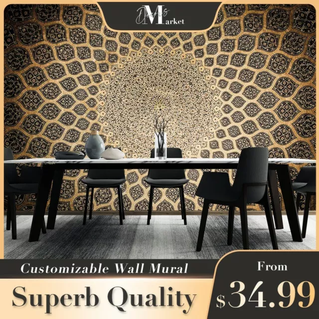 Geometric Patterns Art Retro 3D Wall Mural Designer Bedroom Wallpaper Murals