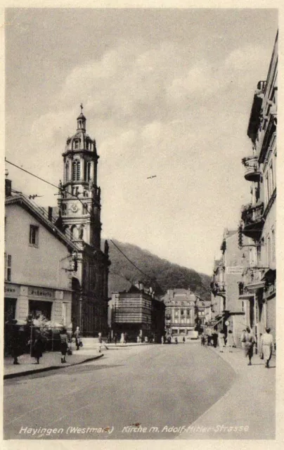 HAYANGE  HAYINGEN (57) église - Kirche - rue Adolphe Hitler (15556)