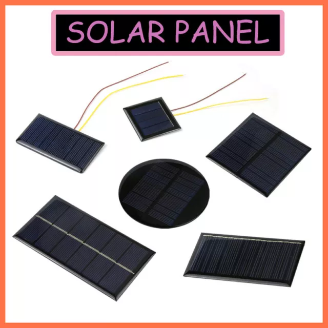 MODULO SOLARE PANNELLO solare cella solare 2V 3V 5V 5,5V 6V 9V 10V 12V  modulo fotovoltaico EUR 2,31 - PicClick IT