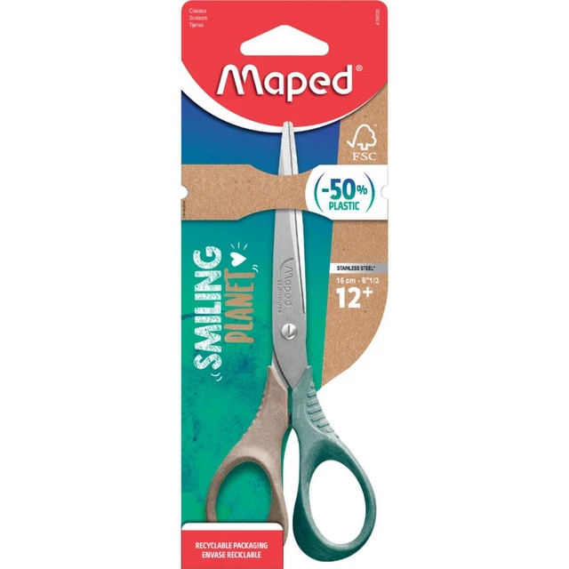 Maped Schere Smiling Planet Shape Farbsortiert 16,0 Cm 476520FM (3154144765206)
