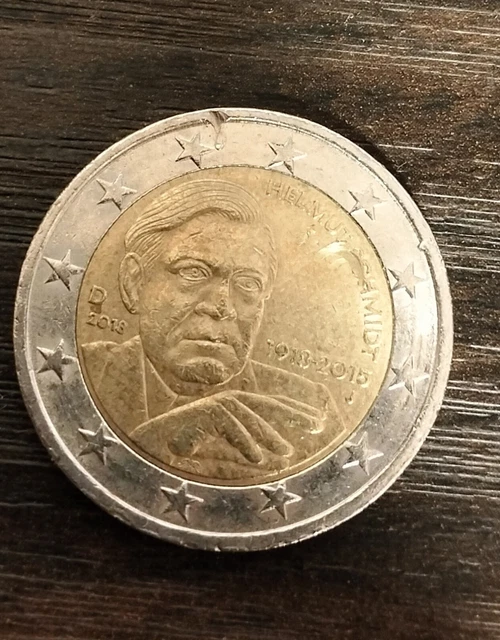 Moneta Rara MONETA 2 EURO Rara moneta commemorativa 2015 J Helmut Schmid EUR 5,00 ...