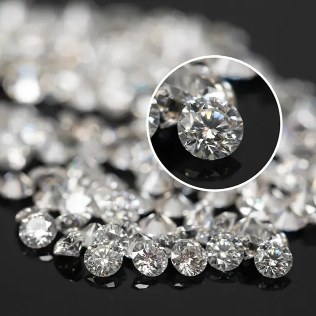 Diamant 1000 pièces pierre précieuse VVS1 D couleur ronde excellente coupe...