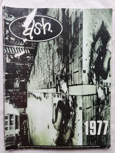 ASH - 1977 for PIANO, VOCAL, GUITAR (lyrics, chord boxes) - ISLAND MUSIC
