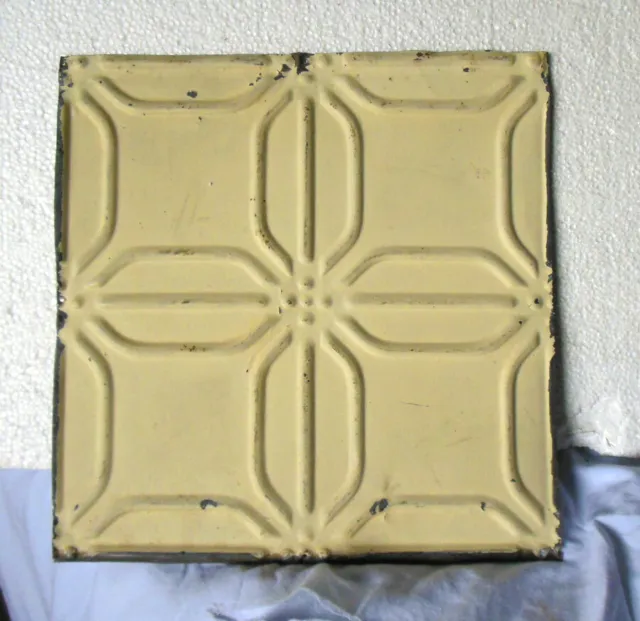 Antique Ceiling Tin Tile Frame Simple and Elegant Shabby Chic Canvas Cottage