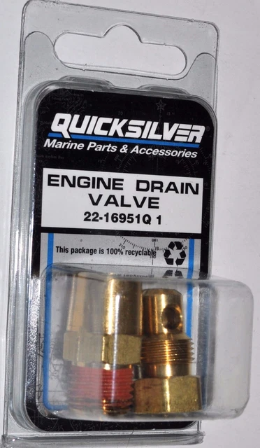 Candy Marine 5-Piece Blue Drain Plug Kit With O-Rings – For Mercruiser V6/V8 – Replaces 8M2000874, 22-806608A1