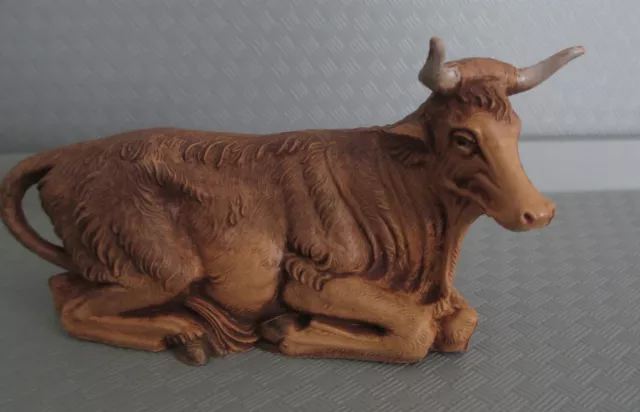 Nice Vintage FONTANINI NATIVITY Resting OX / COW / BULL #27 (F11