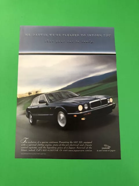 1997 1998 Jaguar Xj6 Original Vintage Print Ad Advertisement Printed