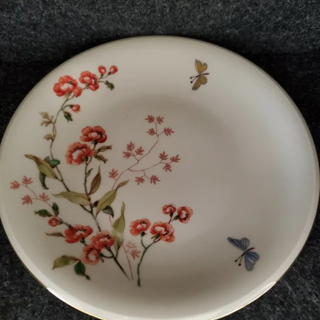 Vintage Mitterteich Bavaria Tausendschon Flowers & Butterflies Lunch Plate Rare