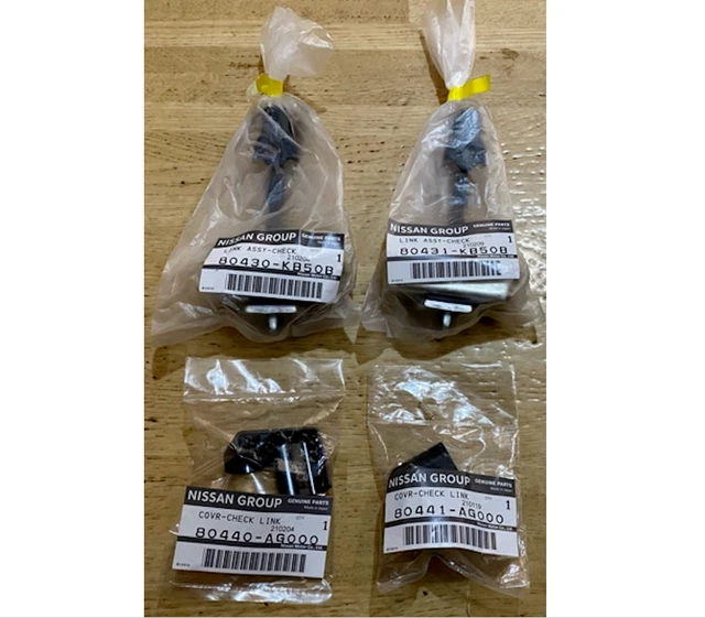 OEM Nissan Skyline GT-R R35 Door Check Stopper Link Cover Set (Left & Right)
