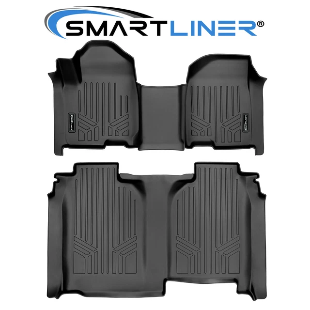 SMARTLINER FLOOR MATS Set for Vinyl 1921 Silverado/Sierra 1500 Crew