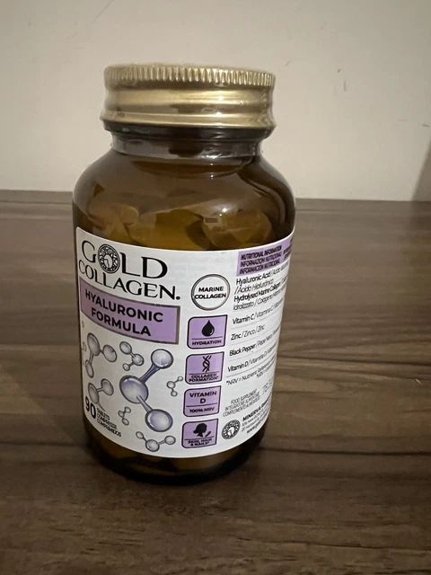 GOLD COLLAGEN TABLETS Hylauranic Formula £15.99 - PicClick UK