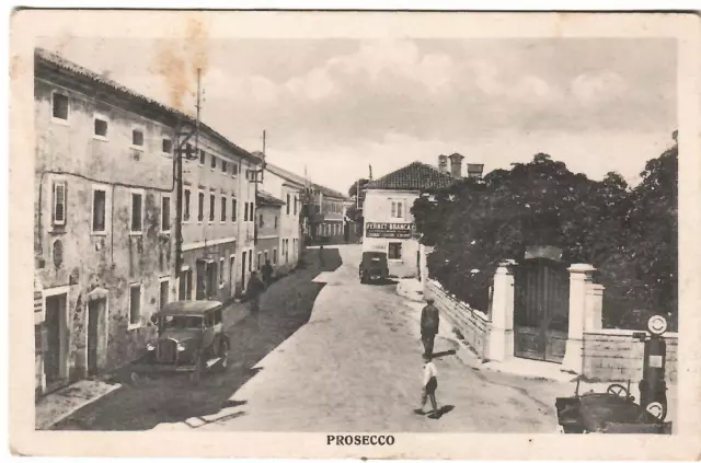 PROSECCO - Trieste - Animata, auto, viaggiata 1936