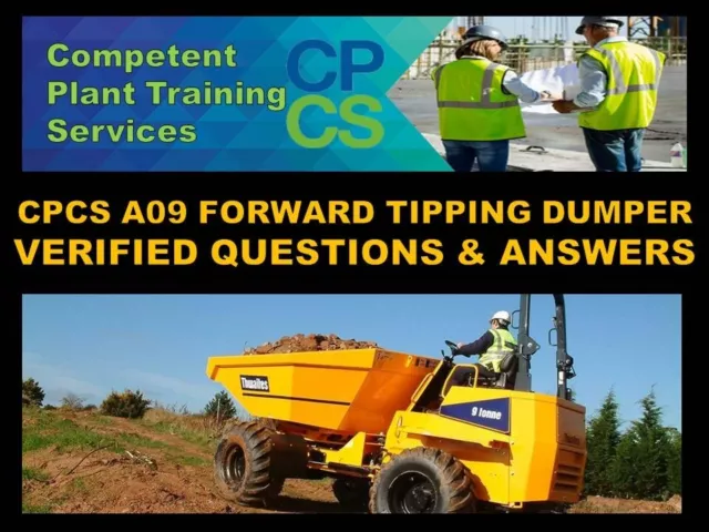 CPCS A09 Forward Tipping Dumper Plant JCB Theory Test Questions & Answers