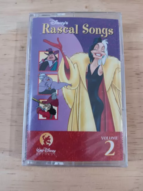 1996 Disney's Rascal Songs Volume 2 Cassette Sealed