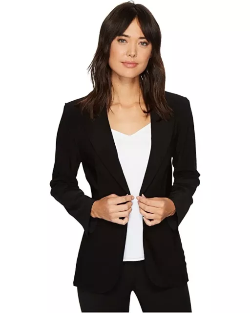 Norma Kamali L25719 Womens Black Single Breasted Jacket Size XL