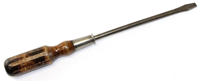 14 1/2” Stanley SW (Made in USA) HURWOOD Flat Tip Screwdriver / CV Tools