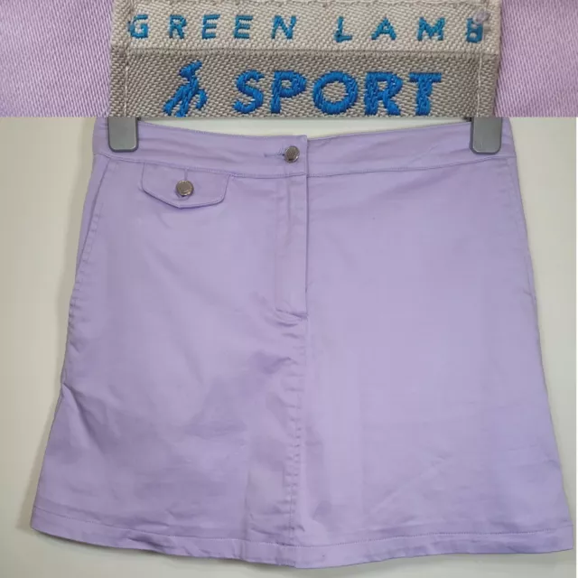 Green Lamb Sport Golf Skort Womens Size 8 Purple