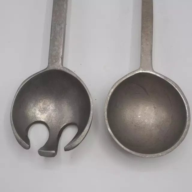 Par De Aluminio Ensalada Sirviendo Cuchara Tenedor 2