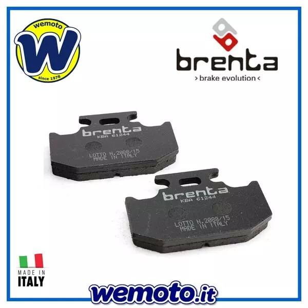 Coppia Pastiglie Organiche Freno Posteriore per Moto Yamaha DT 125 RE 2005