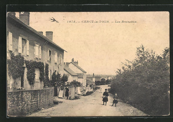 CPA Cercy-la-Tour, Les Brunettes 1908