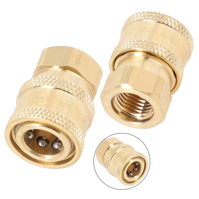 Pressure Washer Coupler 2pcs 2 Safety Fittings 2pcs Up To 4000 PSI New