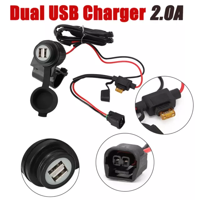 12V Motorcycle Accessory Power Plug 600mm Insulated Wire Tails Compatible With CRF250 CRF250L CRF300L CRF250R LA Rally