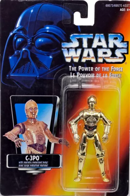 Protocollo Droide Canada Protocollo C-3Po Cartellino Rosso Star Wars Power Of The Force Hasbro