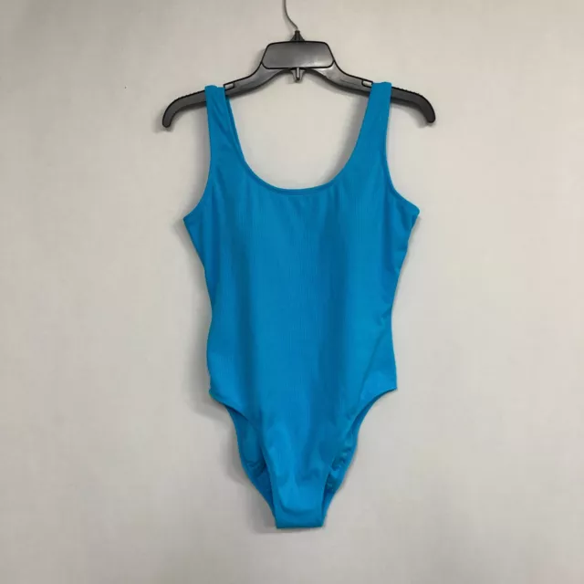 Catalina Women Swimsuit One-piece Size Large Crewneck Blue (12/14)  B173 -28