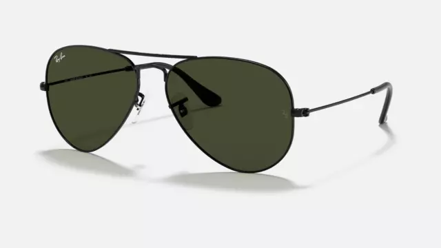 Occhiali Da Sole Ray Ban Rb 3025 L2823 58-14 Medium Aviator  Sunglasses Black