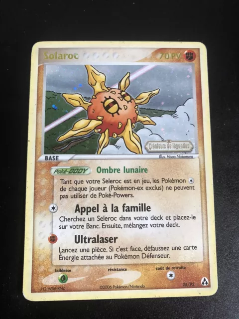Solaroc Reverse - Pokemon 25/92 Ex Legend Creators Good Condition Fr