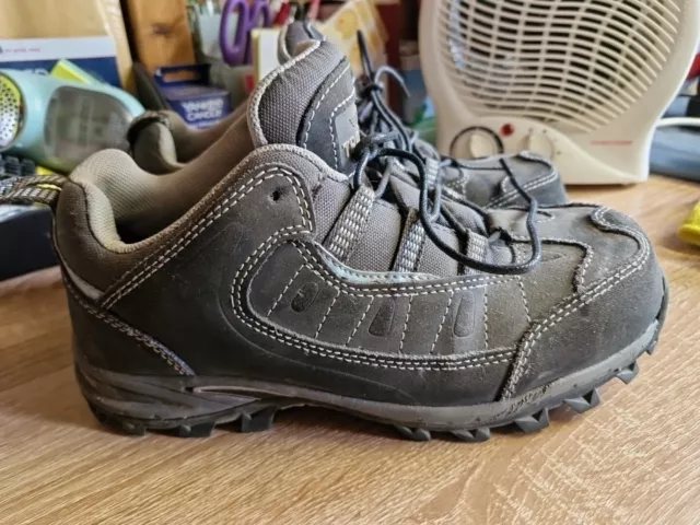 TROJAN STEEL TOE Cap Safety Shoes Trainers Grey Uk Size 5 16.99 PicClick UK