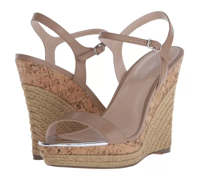 CHARLES BY CHARLES DAVID Womens 'Arizona' Nude Leather Sandals Sz 11 M - 230826