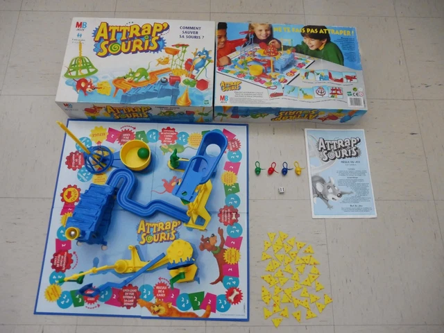 Attrap'Souris MB 1993 - Jeu De Société Vintage Complet à Construire - Nostalgie Garantie