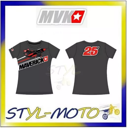 T-Shirt Maglia Uomo Ufficiale 2017 Maverick Vinales Mvk25 Moto Gp Tg S Mod. 5