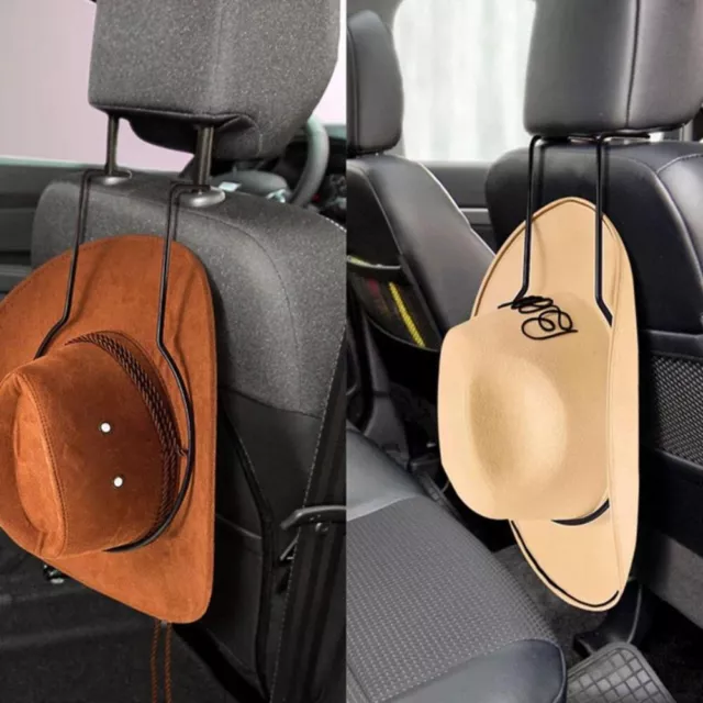 Suspension Cowboy Hat Rack Black Hard Hat Holder Car Hat Rack  Seat Backrest