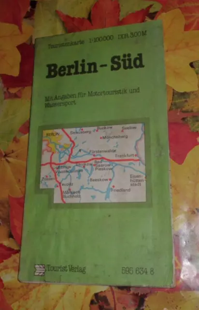 DDR  +   Touristenkarte  Berlin - Süd    1:120 000   ++ DDR-Landkarte