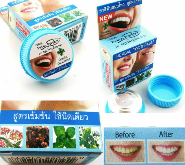 PRIM PERFECT 100% Natural Herbal Toothpaste Anti Bacteria Bad Breath Decay