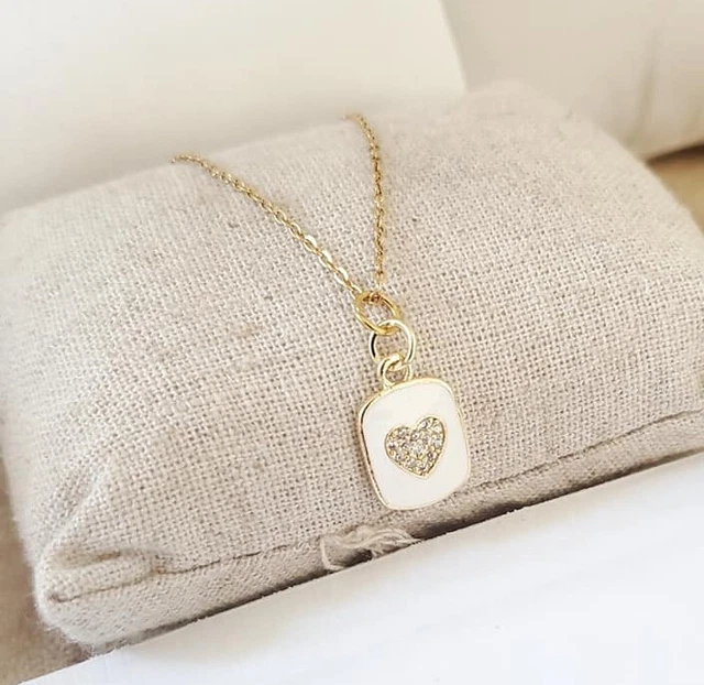 Collier en acier chaîne avec pendentif rond arbre de vie decoupé 25mm