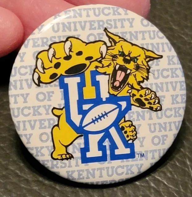 UK WILDCATS Power University of Kentucky Vintage 1.5"+ Metal Pinback Button