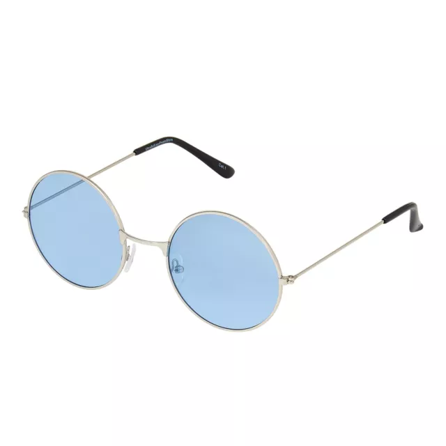 LENTE AZUL JOHN Lennon Estilo Gafas de Sol Redondas Retro Adulto