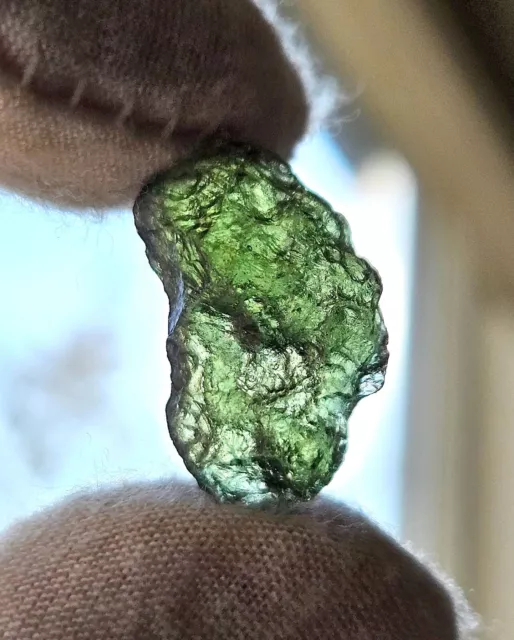 ORIGINAL Raw Moldavite, Czech Republic, Tektite from Meteorite Impact, 11 ct