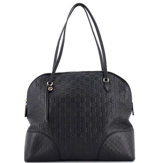 Gucci Bree Dome Tote Guccissima Leather Medium Black Gucci Bree Dome Tote Guccissima Leather Medium Black
