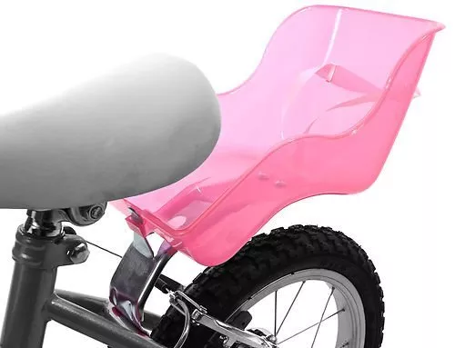 Doll Dolly Girls Pretty Pink Baby Seat Carrier For Bike Frame Fitting Pink