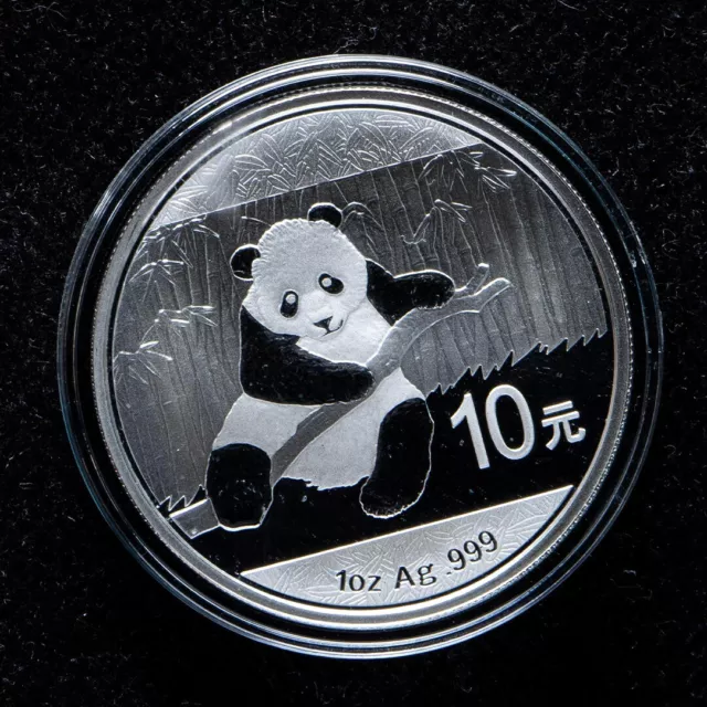 2014 China Panda Coin 10 Yuan 1oz Ag.999 Panda Silver Coin