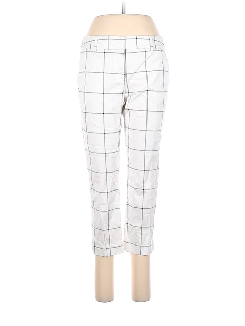New York & Company Women White Khakis 8